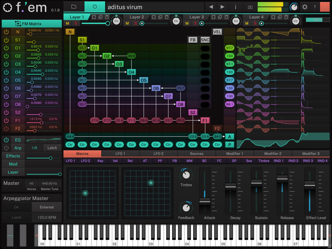 F.'em synth interface
